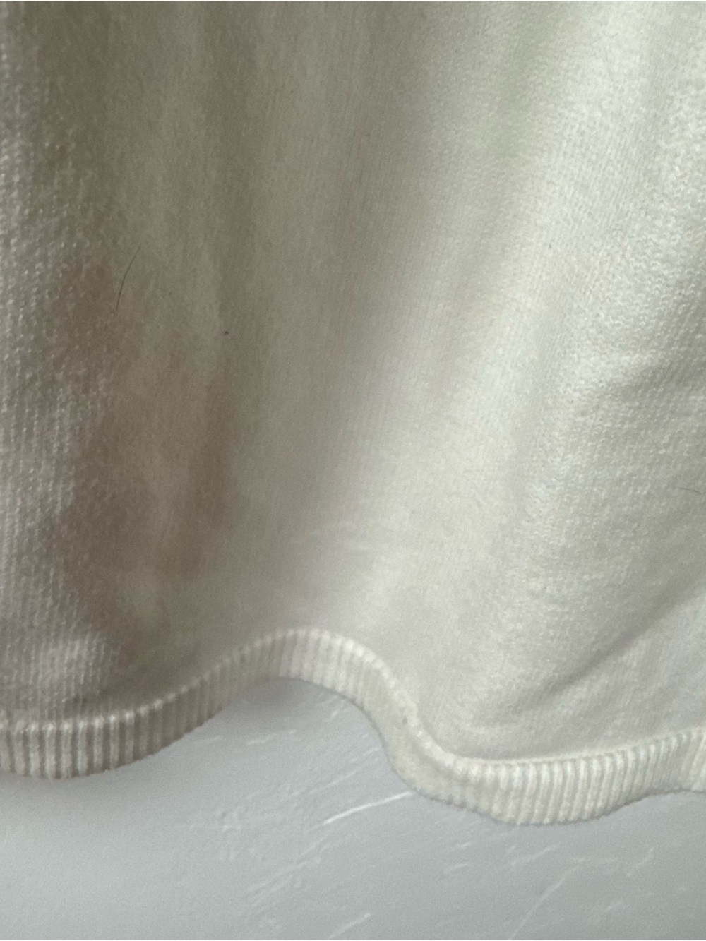 Walmart No Boundaries Sweat Pants Joggers Sweater Knit Stripe Tie Front White - Picture 5 of 8
